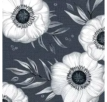 IHR Servetten 33x33 cm - HOLLY FLOWER blue