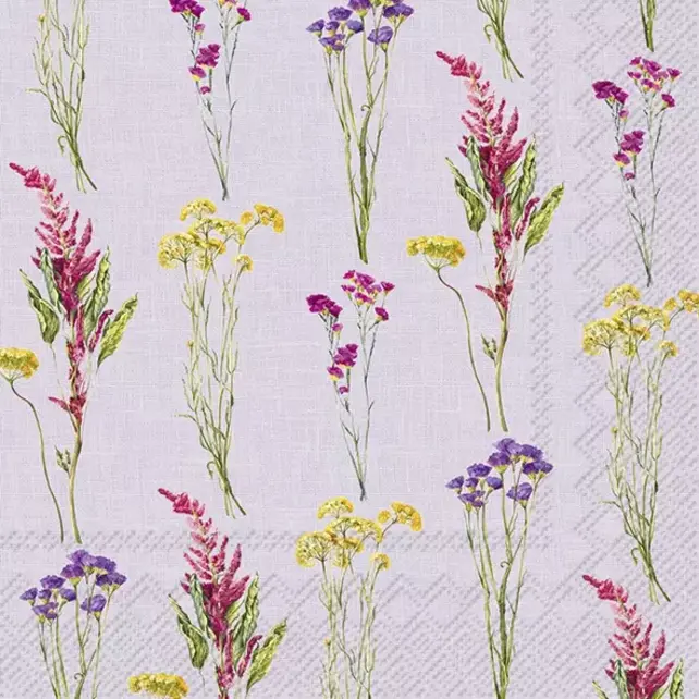 Serviettes IHR 33x33 cm - ZINZIE lilas clair