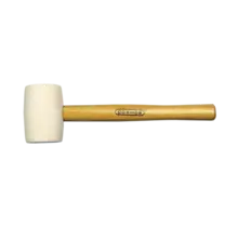 Rubber Hammer Hickory Steel 672g - White