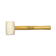 Rubber Hamer Hickory Staal 672g - Wit