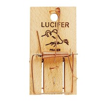 Rattenmatte mit Holzsockel 9 x 17 cm – Luzifer