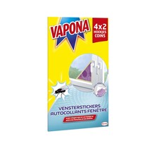 Vapona  Anti Vlieg Raam Stickers 8 (4x2)