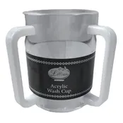 Kingzak Clear Wash Cup – Weiße Griffe
