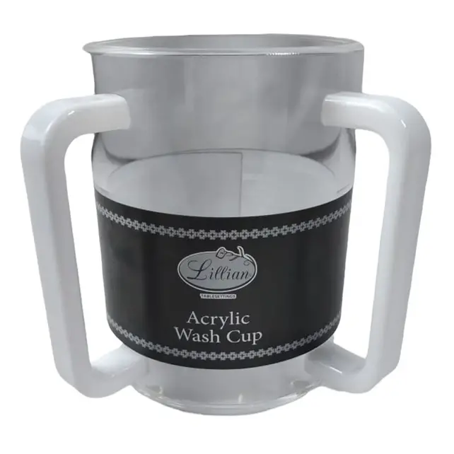 Kingzak Clear Wash Cup – Weiße Griffe
