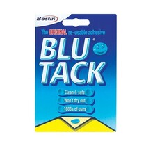Bostik Blu-Tack – wiederverwendbarer Kleber – praktische Packung – Original 60 g