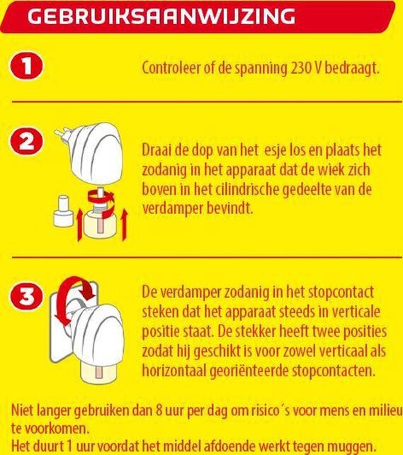 Vapona Anti-Mug Apparaat - 45 Nachten