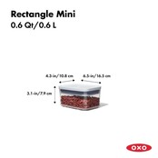 OXO Pop Container Slim Rechteck – Klein