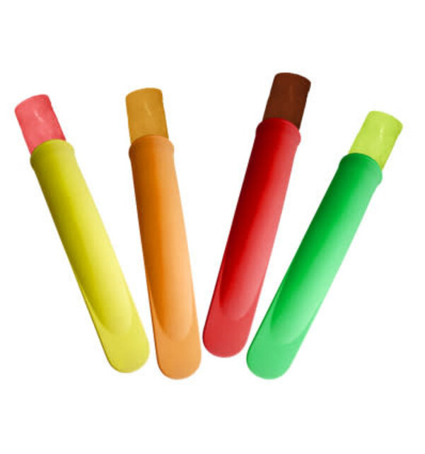 Ices Moulds and Lollipops - Calippo Shape Silicone - Set of 4
