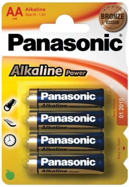 Panasonic AA Alkaline Power-Batterien