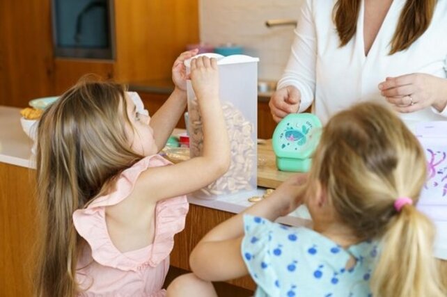 Amuse Store & Pour Sprinkle Box - Sprinkle Box - Boîte de rangement empilable - 2500 ml - Blanc