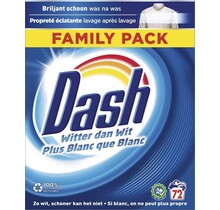 Dash Washing powder Original White - Detergent - 72 Washes