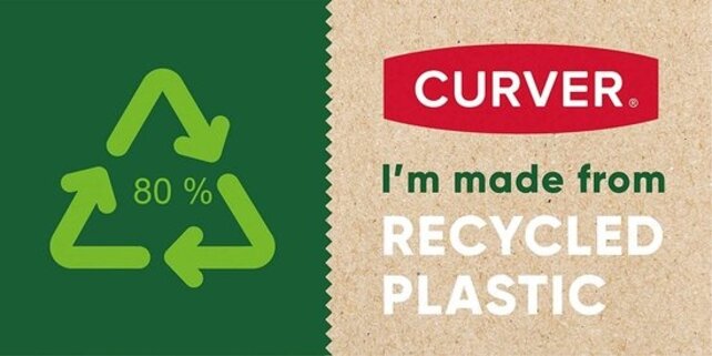 Poubelle double pivotante Curver Kis - 25 litres - 26 x 37 x h47,5 cm