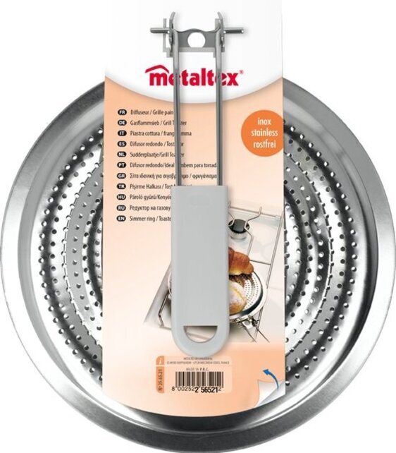 Metaltex Vlamverdeler - Sudderplaatje met Handgreep Ø21 cm
