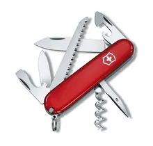 Victorinox Camper Red - 1.3613 Swiss Pocket Knife - 13 Functions - Red