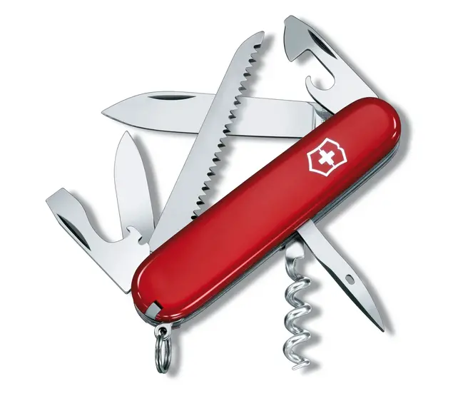 Victorinox Camper Red - 1.3613 Schweizer Taschenmesser - 13 Funktionen - Rot