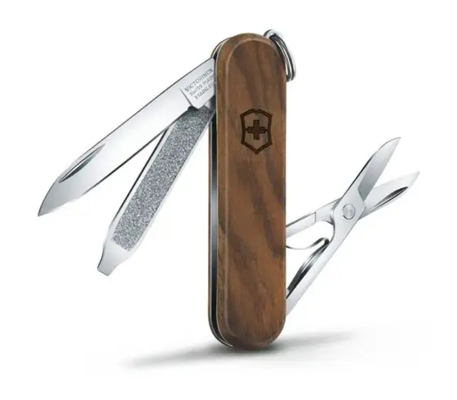 Couteau de poche Victorinox Classic SD Wood - 0.6221.63 - 5 Fonctions