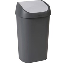 Curver Bin Mistral Swing recycled PVC - Anthracite light grey - 50L