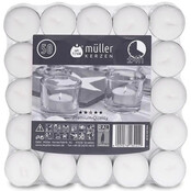 Bougies Chauffe-Plat Müller 4h - 50 Pièces