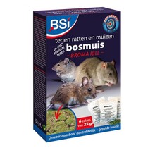 BSI – Broma Kill – Mäusegift – Rattengift – geschälter Hafer – 150 g (6 Beutel x 25 g)