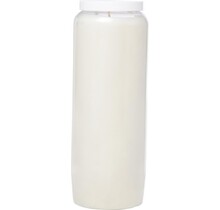 White grave candle/memorial light 9 days - Novena candle - Memorial candle - Grave light/memorial light