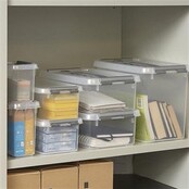 Sunware Q-Line Storage Box 9L Transparant Metallic  - 30,7 x 20 x 22,3 cm