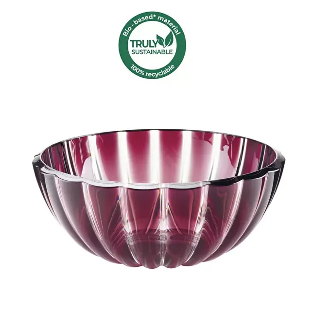 Guzzini Bowl L in Recyclable Bio-Based Plastic Dolcevita Ø25 cm – Pink
