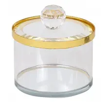 Rim Crystal Honey Dish