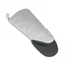 Metaltex Oven Mitt Non-slip 30 cm - Cotton & Rubber - Grey & Black