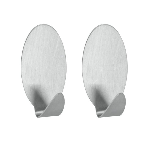 Metaltex Jumbo Haken selbstklebend Edelstahl (56,2 x 3,3 cm)