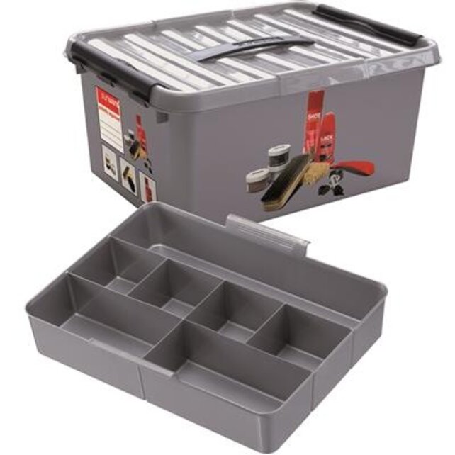 Sunware Shoe polish box 15L with insert