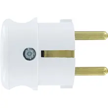 Stecker, weißer seitlicher Eingang