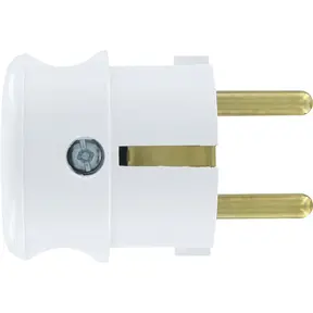 Stecker, weißer seitlicher Eingang