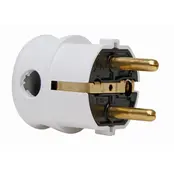 Stecker, weißer seitlicher Eingang