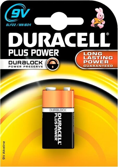 Duracell Batterij  Plus Power 9V