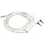 Connection cable Euro plug with switch 2m H03VVH2-F 2x0.75 White