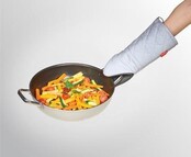 Metaltex Ofenhandschuh, rutschfest, 30 cm – Baumwolle und Gummi – Grau und Schwarz