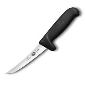Victorinox Fibrox Safety Grip Ausbeinmesser mit gebogener Klinge – Weiß – Klinge 12 cm
