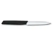 Victorinox Swiss Modern Knife Serrated with Ultra-Sharp Blade - Point Edge - 10 cm