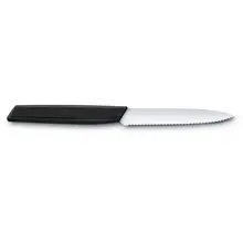 Victorinox Swiss Modern Messer mit Wellenschliff und ultrascharfer Klinge – Spitzenkante – 10 cm