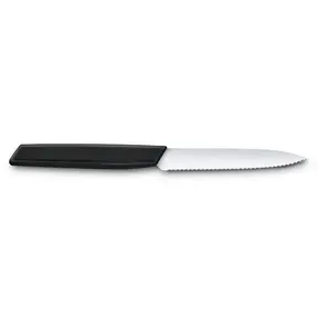 Modernes Schweizer Messer mit Wellenschliff – Spitze – 10 cm