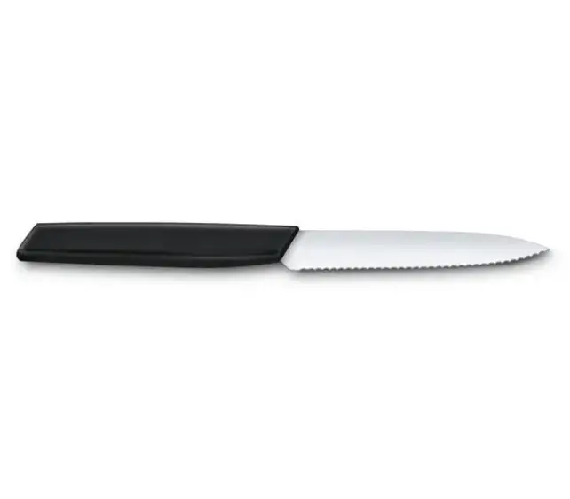 Victorinox Swiss Modern Knife Serrated with Ultra-Sharp Blade - Point Edge - 10 cm