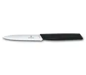 Victorinox Swiss Modern Knife Serrated with Ultra-Sharp Blade - Point Edge - 10 cm