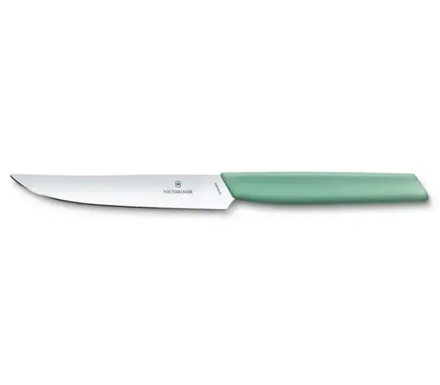 Victorinox Steakmes Swiss Modern - Rechte Rand - 10cm - Mintgroen