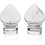 Studio Silversmiths Shell Crystal Votive Candle Holders - Set of 2