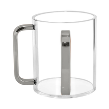 Kingzak Clear Wash Cup With Silver handels