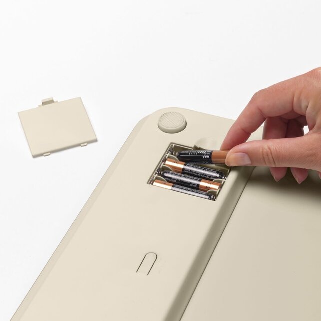 BrabantiaPersonenweegschaal Digitaal Batterij Werking - Soft Beige
