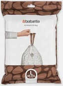 Brabantia Sacs Poubelle PerfectFit Code L (40-45 Litres) 40 Sacs en Distributeur - Blanc