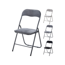 Chaise pliante en velours