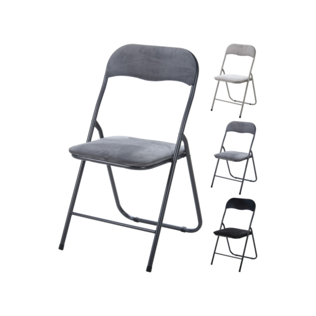 Velvet Folding Chair, 48x44xH80 cm