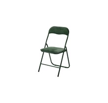 Velvet Folding Chair, 48x44xH80 cm - Green